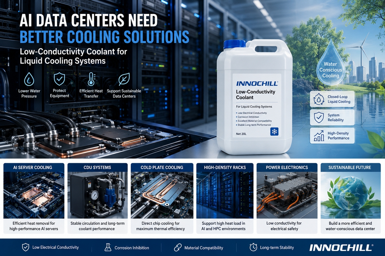 AI Data Center Water Challenge: Why Low-Conductivity Coolant Matters for Liquid Cooling